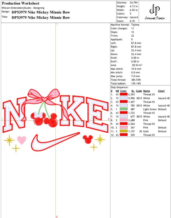 Nike Mickey Minnie Bow Valentine - Image 2