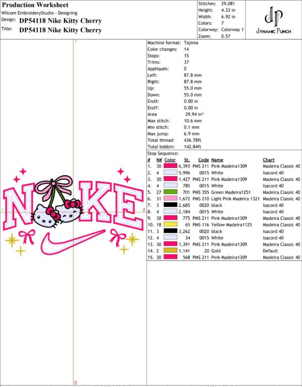 Nike Kitty Cherry Valentine - Image 2