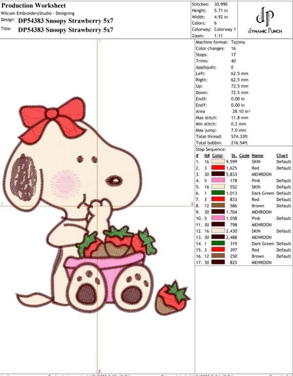 Snoopy Strawberry