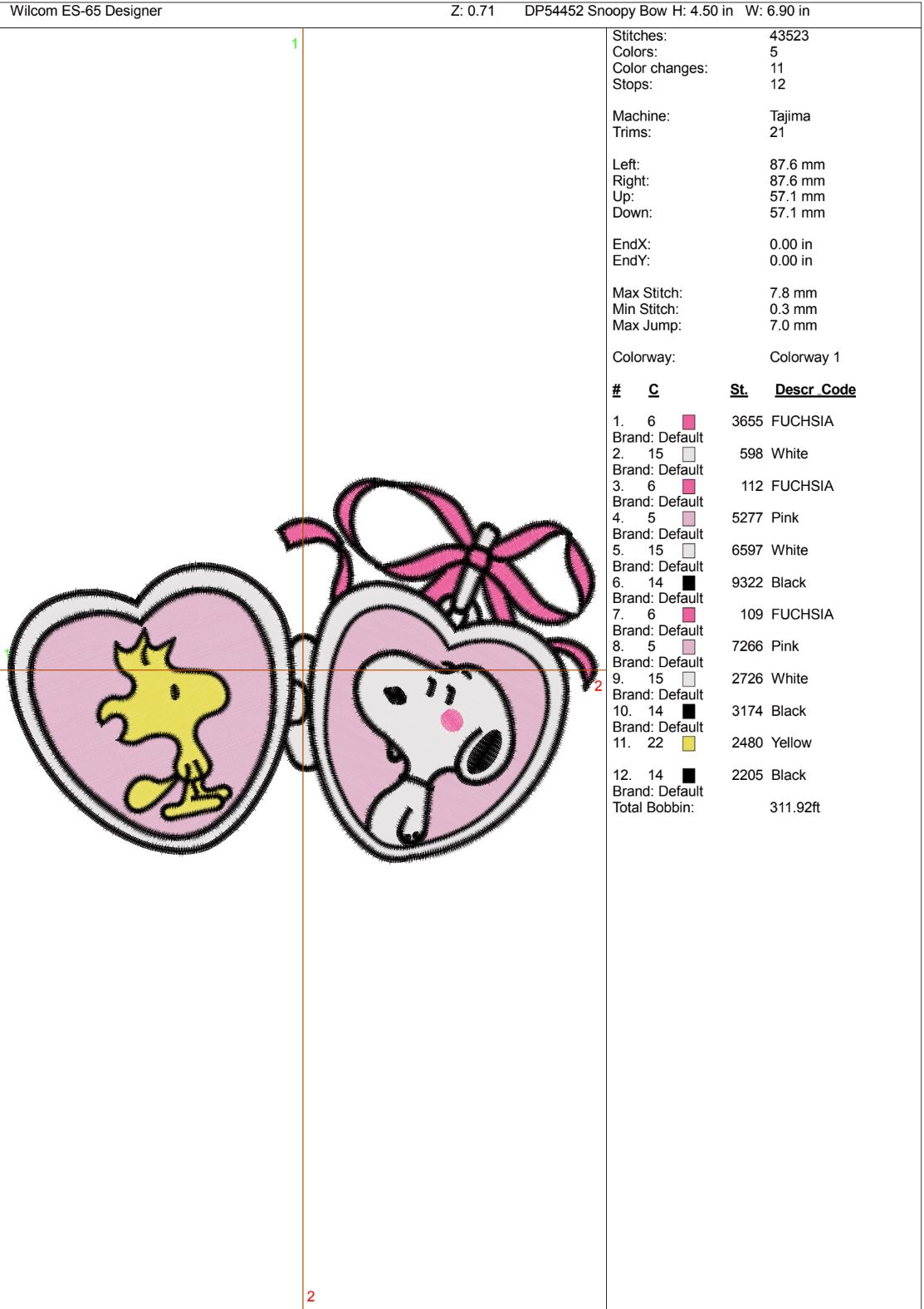 Snoopy Bow Valentine - Image 2
