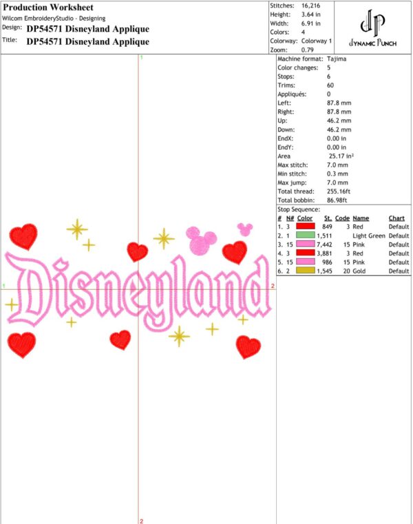 Disneyland Applique Valentine - Image 2