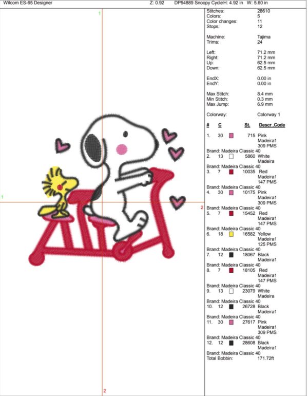 Snoopy Cycle Valentine - Image 2