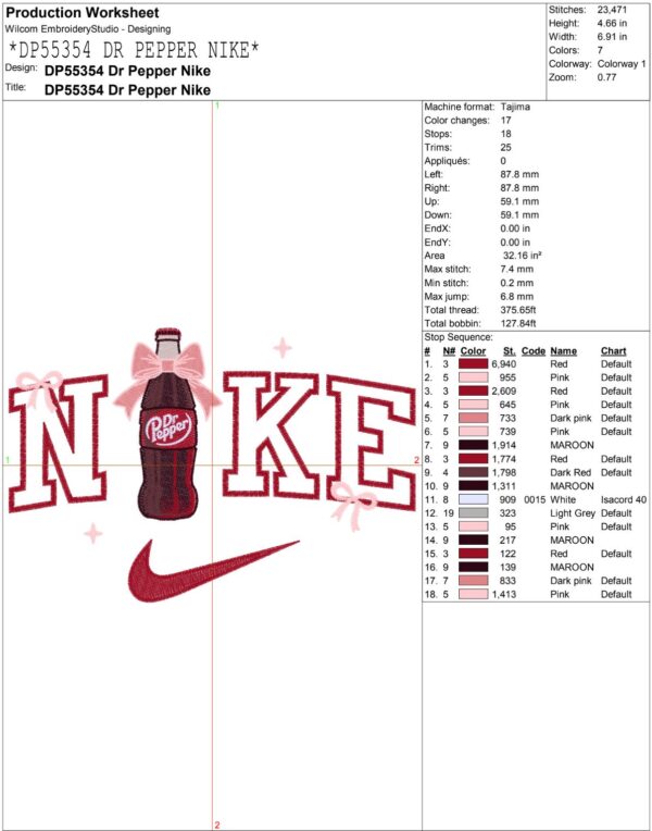 Dr Pepper Bow Nike Valentine - Image 2