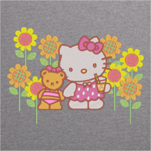 Hello Kitty Flowers Valentine