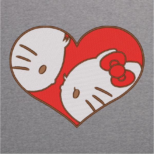 Hello Kitty Couple Heart Valentine