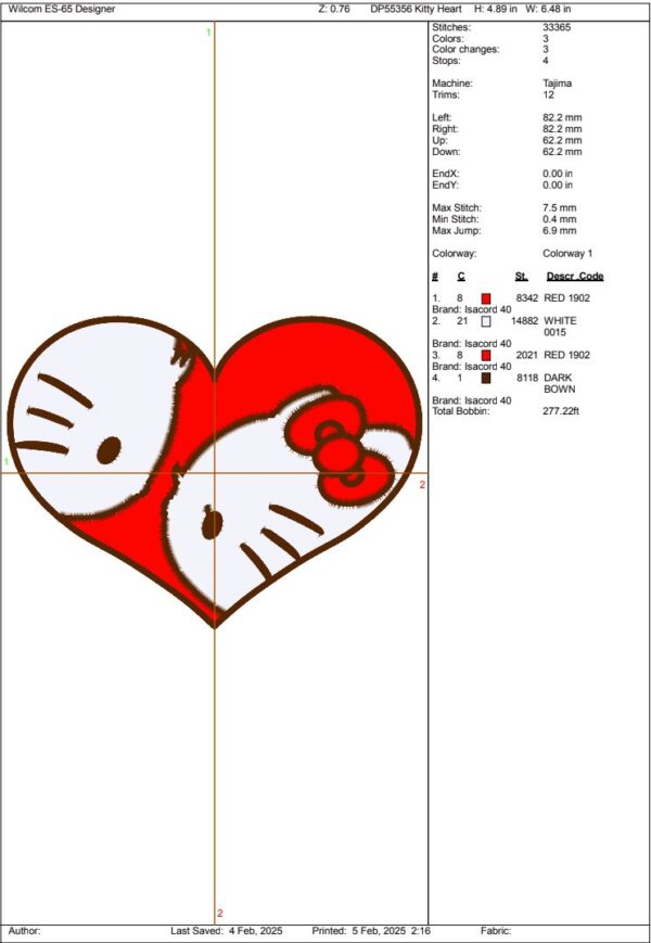 Hello Kitty Couple Heart Valentine - Image 2