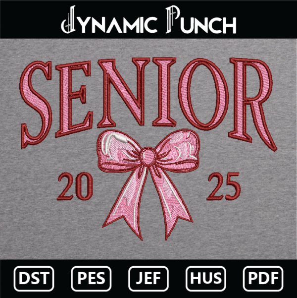 Senior 2025 Embroidery Design.
