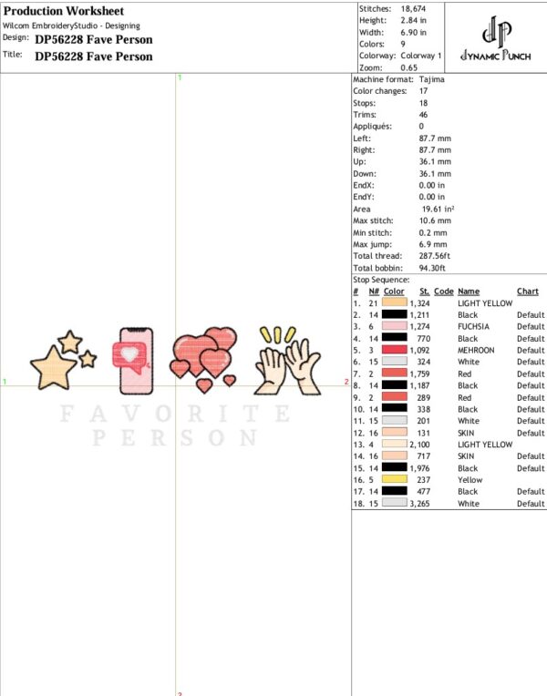 9x Favorites Embroidery Designs - Image 18