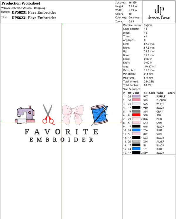 9x Favorites Embroidery Designs - Image 14