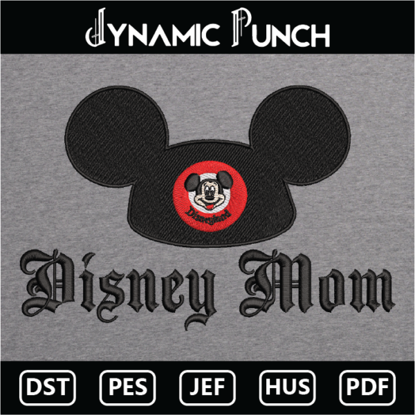 Disney Mom Embroidery Design