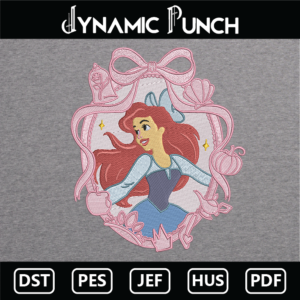 Ariel Embroidery Design.