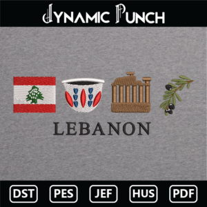 Lebanon Embroidery Design.