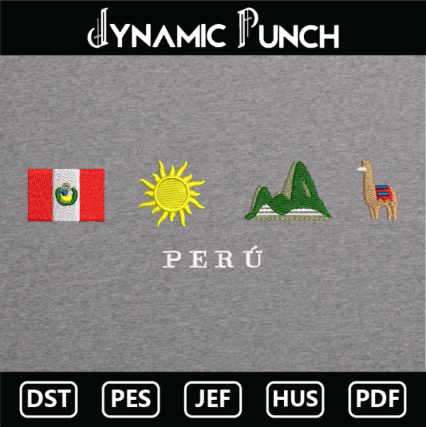Peru Embroidery Design.