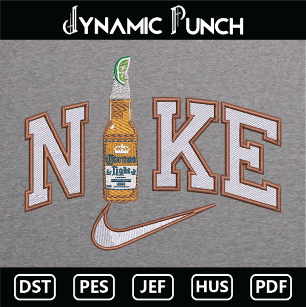 Nike Corona Light Embroidery Design.