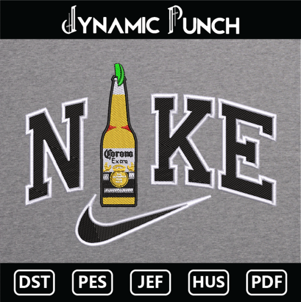 Nike Corona Embroidery Design.
