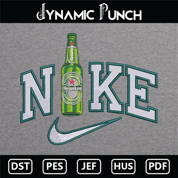 Nike Heineken Embroidery Design.