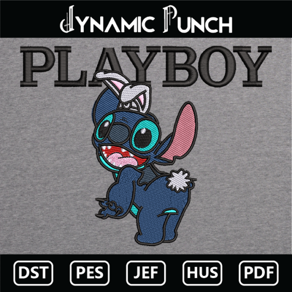 Playboy Stitch Embroidery Design.