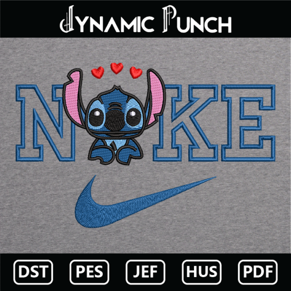 Nike Stitch Embroidery Design.