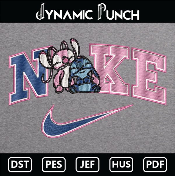 Nike Stitch Angel Embroidery Design.