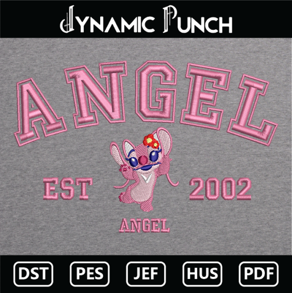 Angel Embroidery Design.