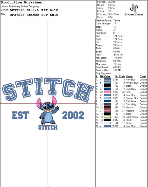 Stitch Embroidery Design.