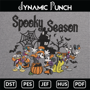 Disney Spooky Season Embroidery Design.