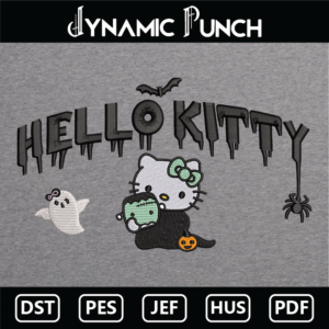 Hello Kitty Spooky Potion Embroidery Design.