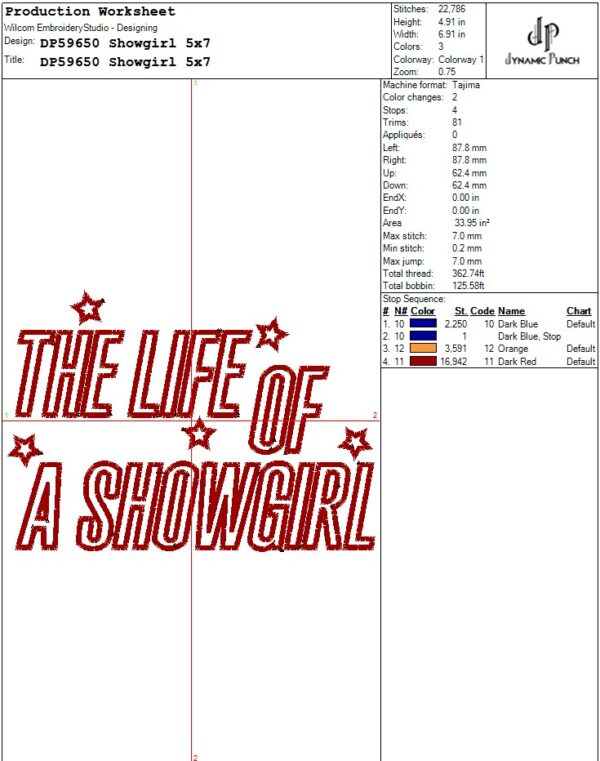 Taylor Swift Showgirl Applique - Image 4