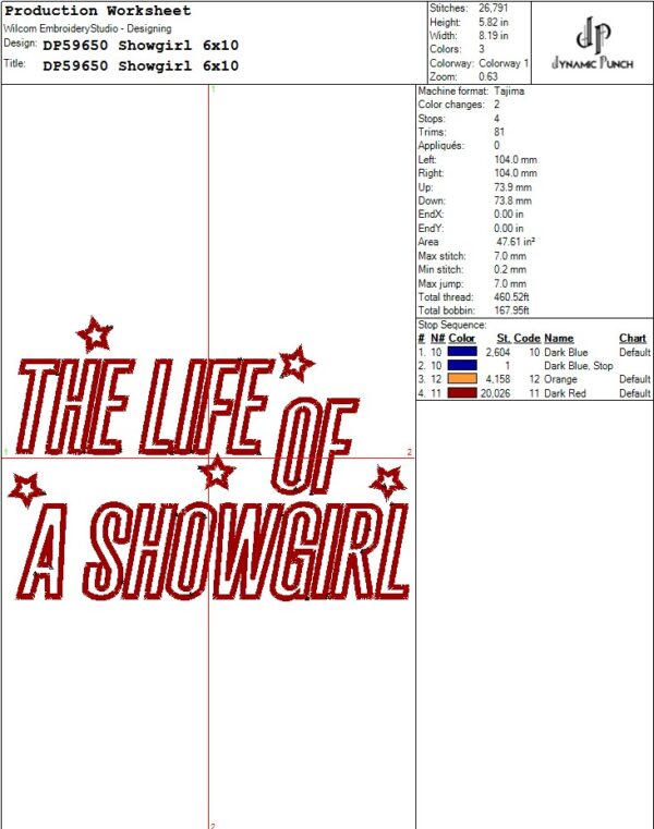 Taylor Swift Showgirl Applique - Image 5