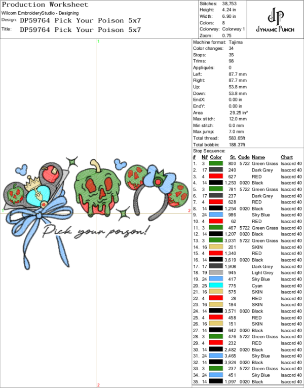 10x Disney Dreamy Bows Designs - Image 21