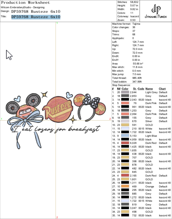 10x Disney Dreamy Bows Designs - Image 9
