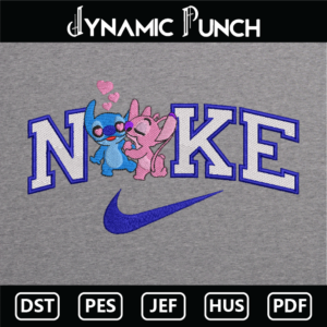 Nike Stitch Angel Embroidery Design.