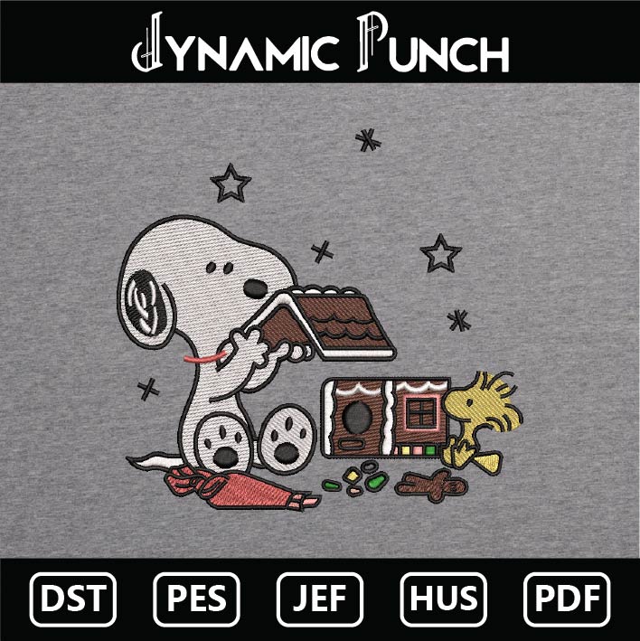 Snoopy Gingerbread House