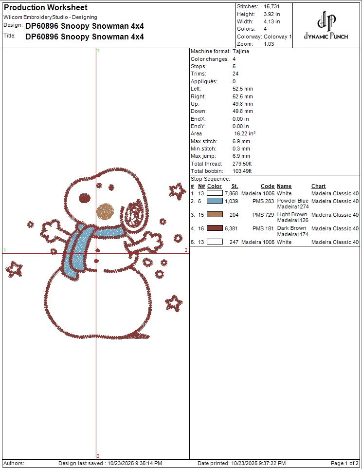 Snoopy Snowman - Image 2