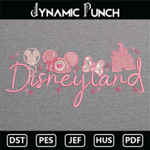 Disneyland Coquette Embroidery Design.