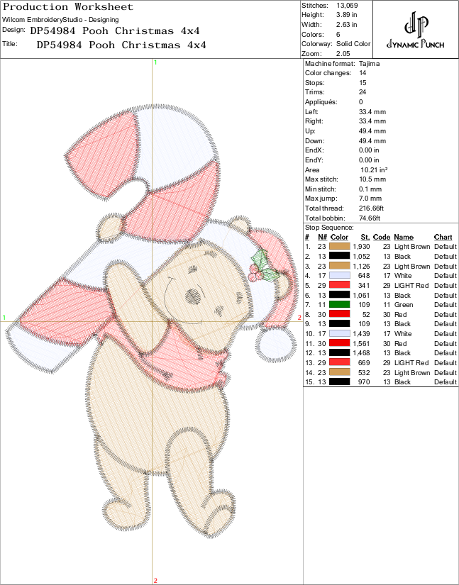Pooh Candy Cane - Image 2