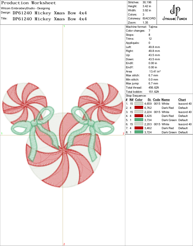 Mickey Christmas Bow - Image 2