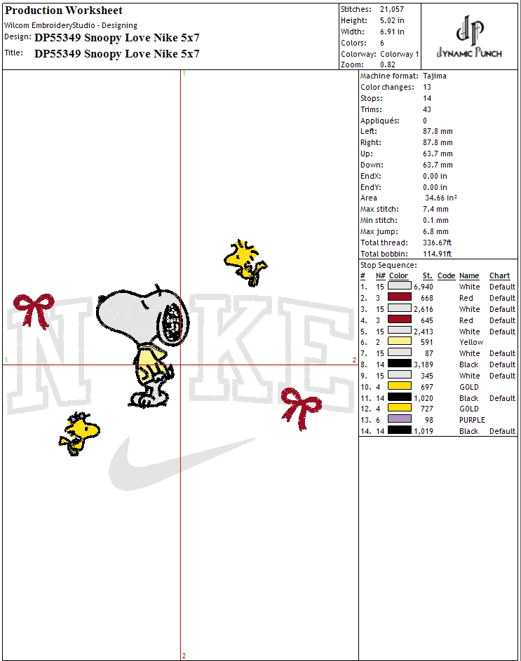 Snoopy Love Nike - Image 2