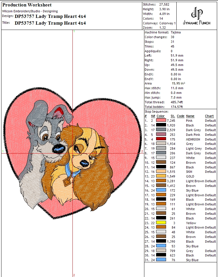 Lady Tramp Heart Valentine - Image 2