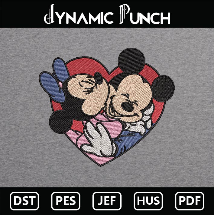 Mickey Minnie Heart Valentine
