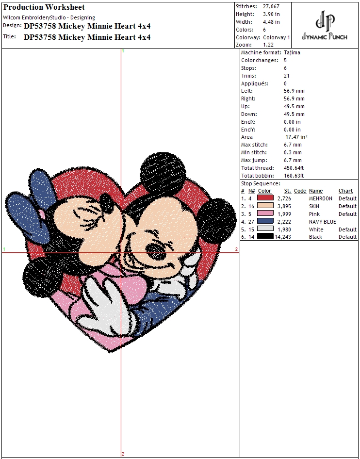Mickey Minnie Heart Valentine - Image 2
