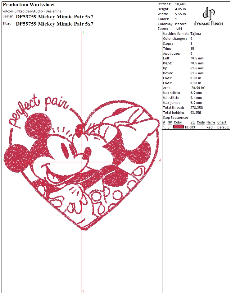 Mickey Minnie Pair Valentine - Image 3