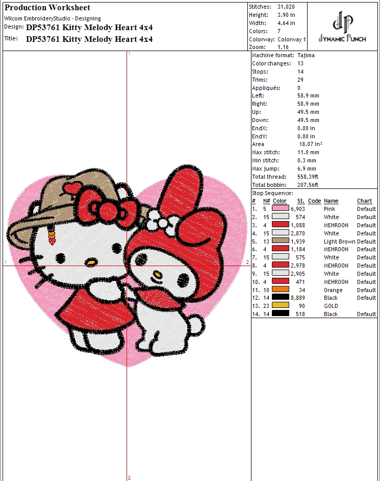 Kitty Melody Heart Valentine - Image 2
