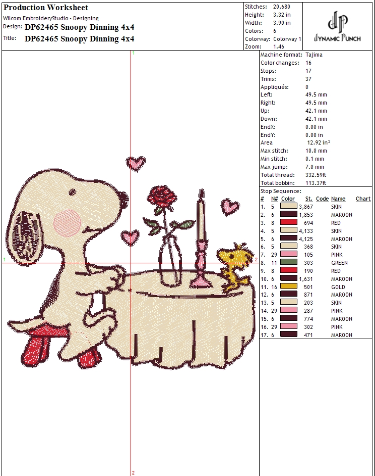 Snoopy Dinning Valentine - Image 2