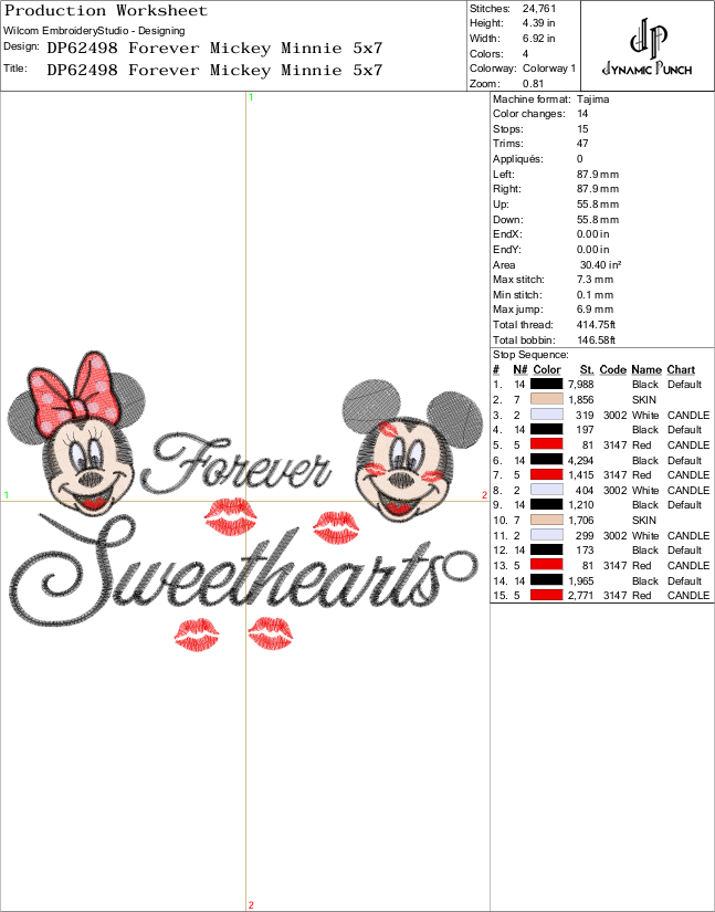 Forever Sweethearts Mickey Minnie Valentine - Image 2
