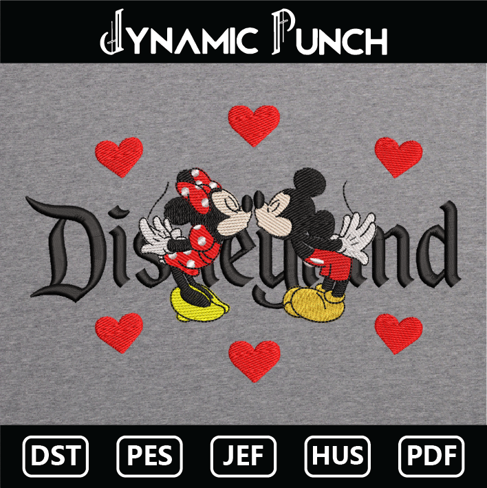 Dinseyland Mickey Minnie Hearts Valentine