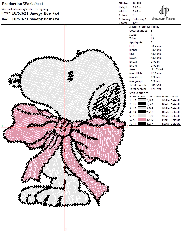 Snoopy Bow Valentine - Image 2