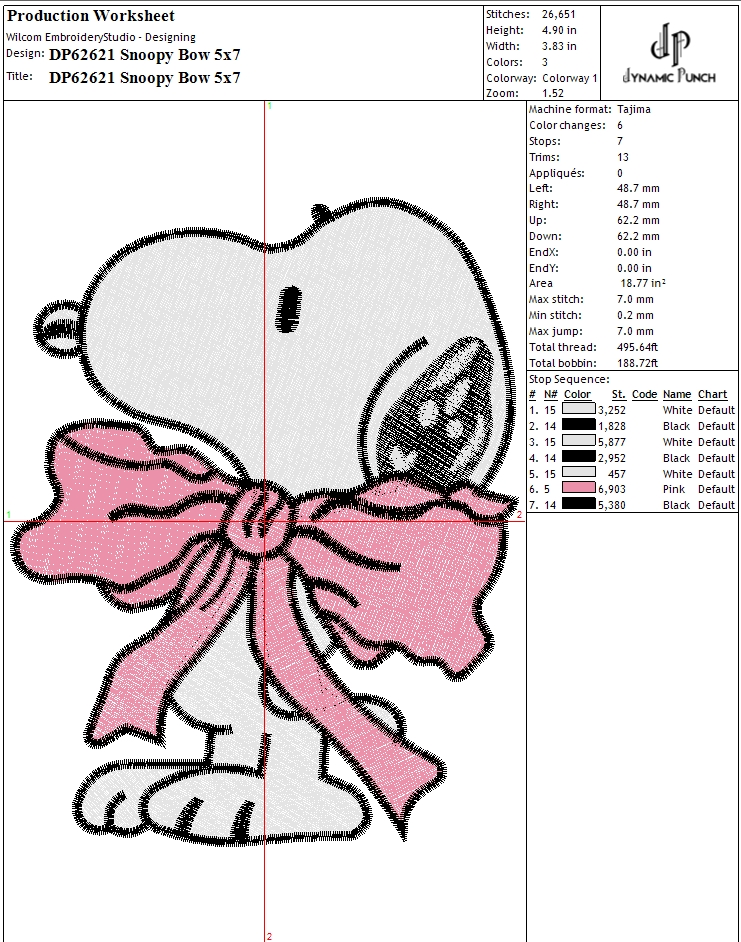 Snoopy Bow Valentine - Image 3